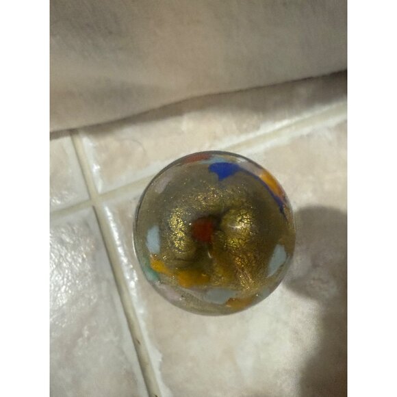 Murano Glass Handcrafted Art Glass & Stainless Steel Wine Bottle Stopper - Picture 3 of 8